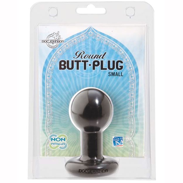 Picture of ROUND BUTT PLUG SMALL - BLACK