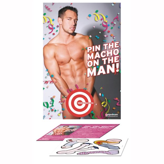 Picture of BACHELORETTE PARTY FAVORS PIN THE MACHO ON THE MAN