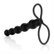 Picture of SILICONE LOVE RIDER BEADED DUAL PENETRATOR