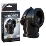 Picture of C-RINGZ COCK PIPE WITH BALL-STRETCHER BLACK
