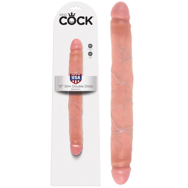 Picture of KING COCK  12" SLIM DOUBLE DILDO