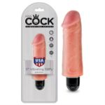 Picture of KING COCK 5" VIBRATING STIFFY WHITE FLESH