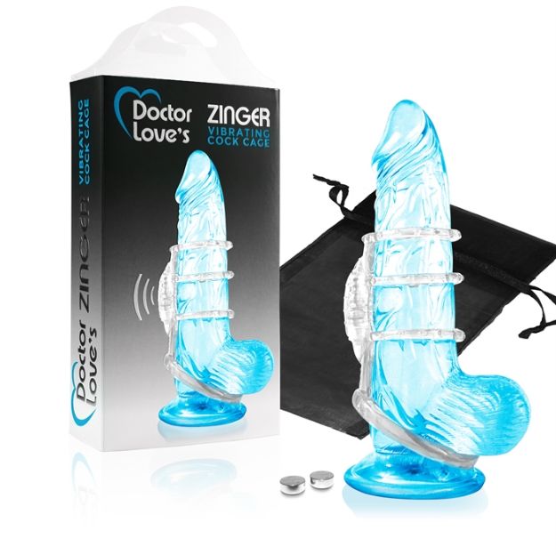 Picture of Vibrating - Vibrating Cock Cage - Clear