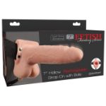 Picture of Fetish Fantasy 7" Hollow Rechargeable Strap-on wit