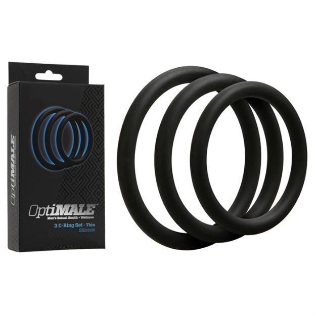 Picture of OptiMALE - 3 C-Ring Set - Thin - Black
