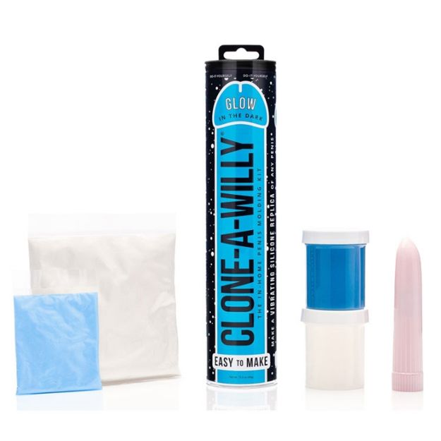 Picture of Clone-A-Willy Blue Glow in the Dark - Silicone