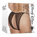 Picture of Polka Dot Open Panty - Black - Plus Size